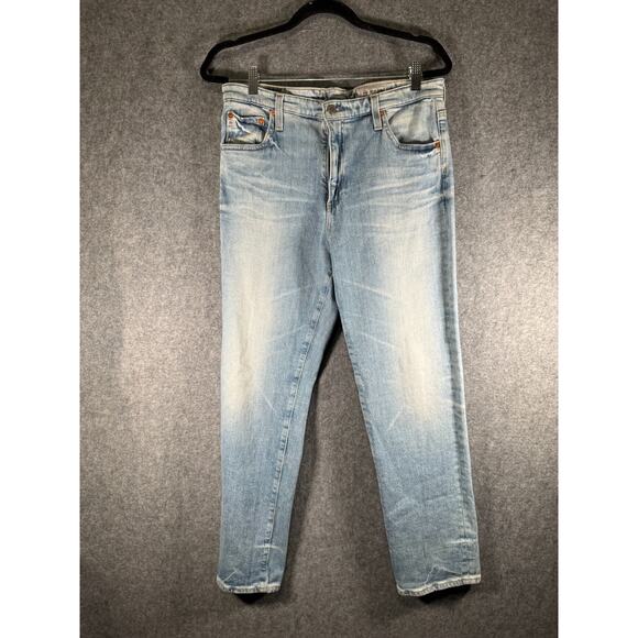 AG Adriano Goldschmied Jeans Women 32 The Isabelle High-Rise Straight Cropped - Picture 2 of 10
